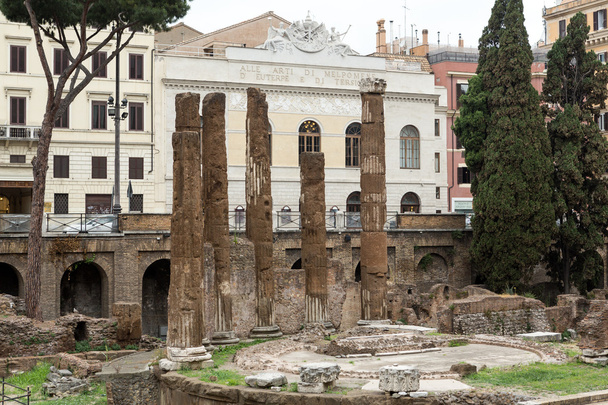 Archaeological area of Largo di Torre Argentina in Rome, Italy - Photo, Image
