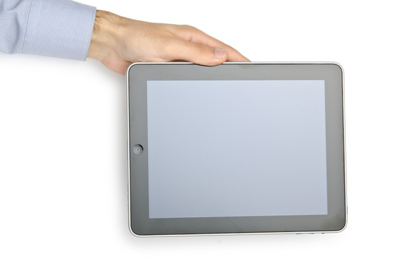 Tablet computer isolated on the white - Photo, Image