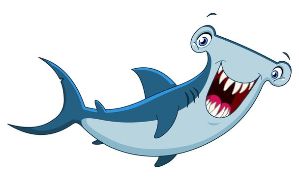 Tiburón martillo
 - Vector, imagen