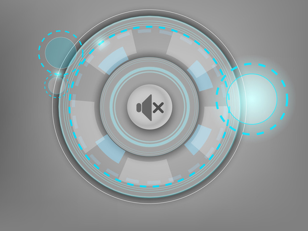  abstract interface with white button - Vektori, kuva