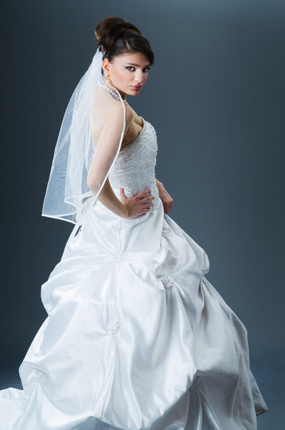 Beautiful bride in studio shooting - Fotó, kép