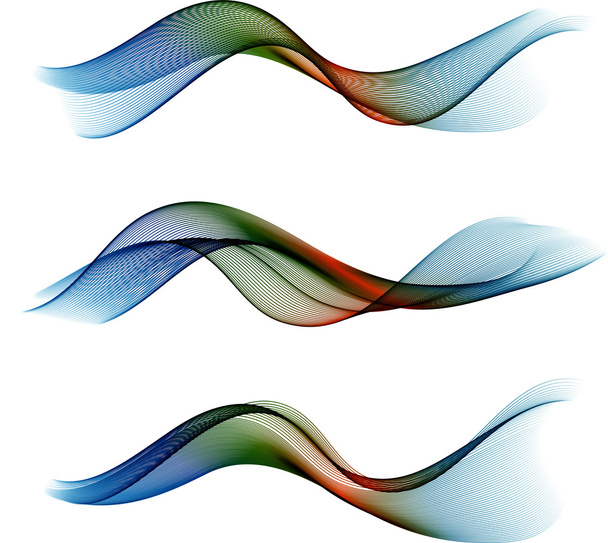 Ondas de color abstractas
 - Vector, Imagen