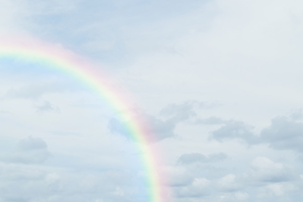 Blue sky cloud with rainbow - Photo, Image