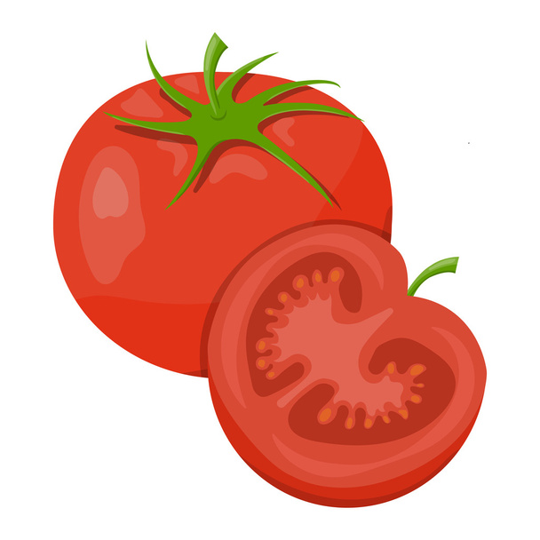 Vector illustration of tomatoes - Вектор,изображение
