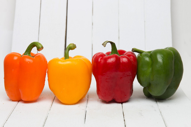 Fresh and colorful bell peppers - Photo, Image