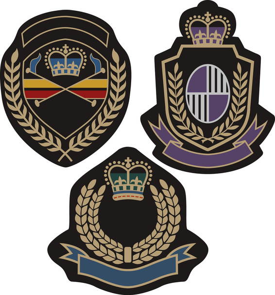 Royal emblem classic shield - Vector, Image