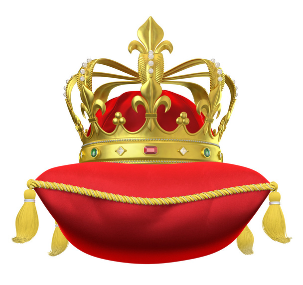 The royal pillow with crown - Foto, Bild