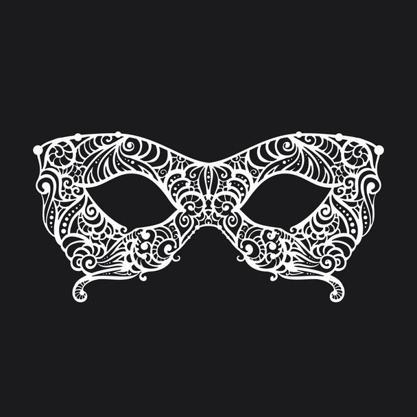 máscara de mascarada con dibujos
  - Vector, imagen