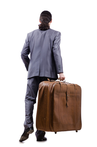 Business travel concept with businessman - 写真・画像