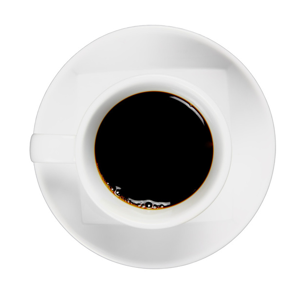 Café negro en taza blanca
 - Foto, imagen