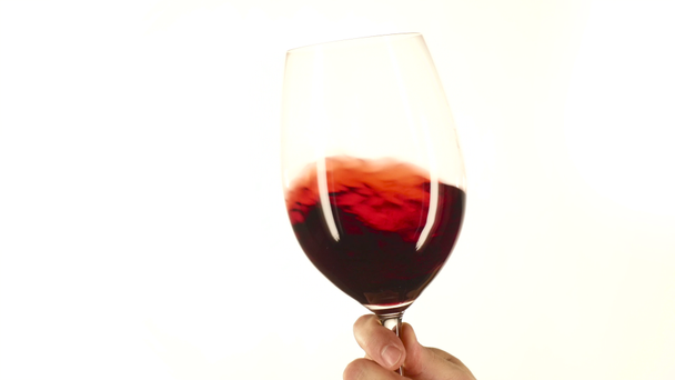 El, beyaz, tatlı kırmızı şarap - Video, Çekim