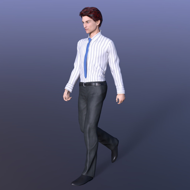 3D CG rendering of a young man - Foto, imagen