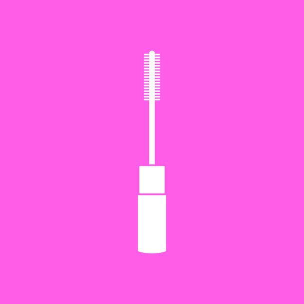 Maquillaje máscara cepillo rosa icono
 - Vector, imagen