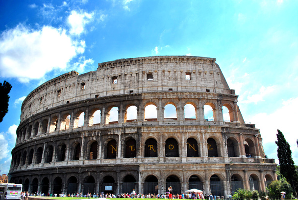 Římské Koloseum fasáda - Fotografie, Obrázek