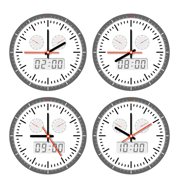 Movements and watches - Vector, Image
