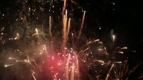 Ohňostroj oslava barva výbuchy - Záběry, video