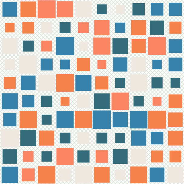 Cool abstraktní vzor - vzor čtverců v různých barvách - Vektor, obrázek