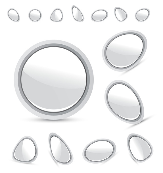 Иконки векторных металлических пластин
 - Вектор,изображение