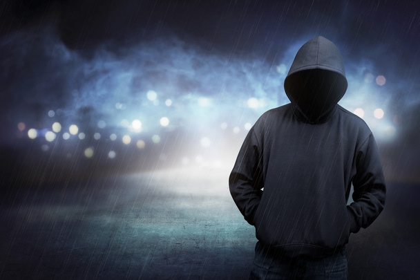 Man in hoodie shirt is hacker. - Foto, immagini