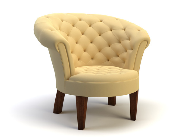 3 d image of an armchair  - Φωτογραφία, εικόνα