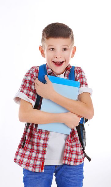 Little boy with back pack   - Фото, изображение