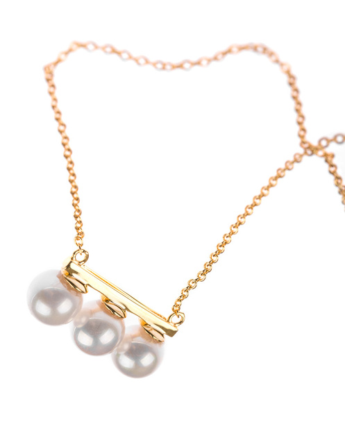 collier de perles isolé sur fond blanc - Photo, image