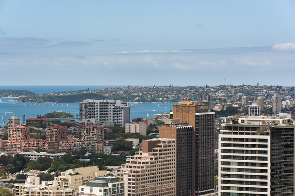 Sydney ciudad y bahía desde la altura
 - Foto, imagen