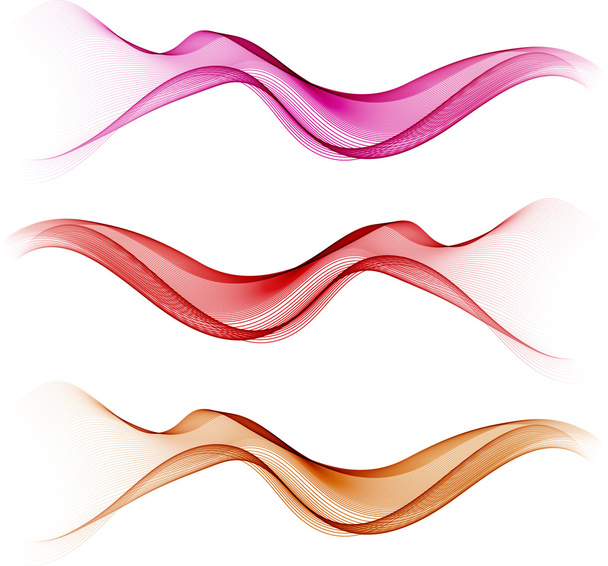 abstracte kleuren golven - Vector, afbeelding
