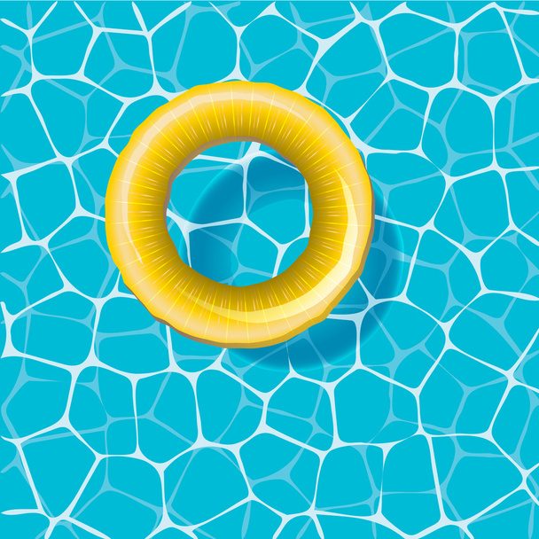 Círculo de natação na água
 - Vetor, Imagem