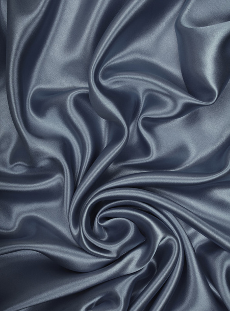 Smooth elegant grey silk or satin as background  - Photo, image