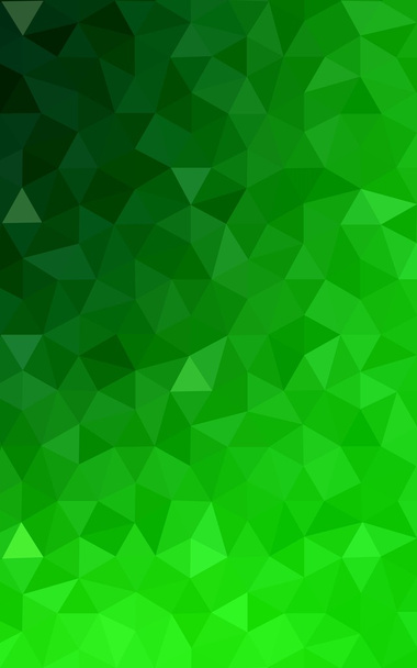 Πράσινο πολυγωνικό design pattern, που αποτελείται από τρίγωνα και κλίση στο στυλ του origami. - Φωτογραφία, εικόνα