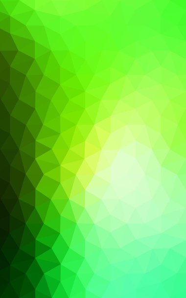 Πράσινο πολυγωνικό design pattern, που αποτελείται από τρίγωνα και κλίση στο στυλ του origami. - Φωτογραφία, εικόνα