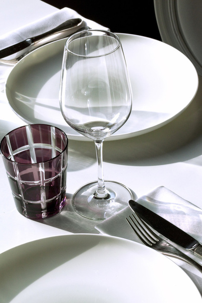 Table set in a restaurant - Photo, Image