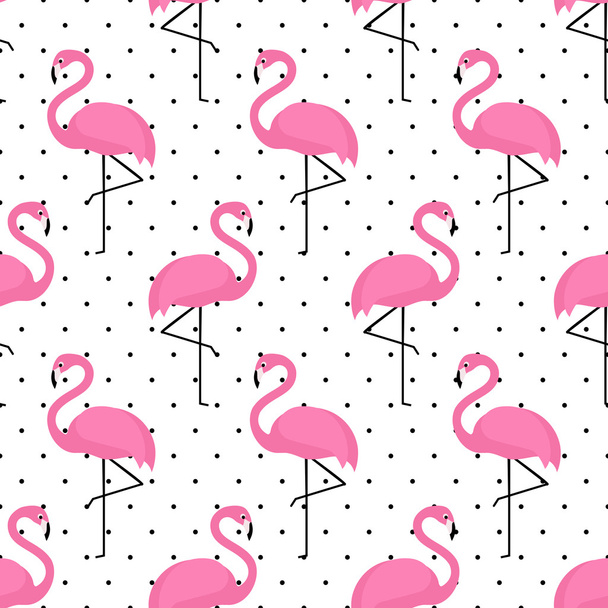 Padrão sem costura Flamingo - Vetor, Imagem