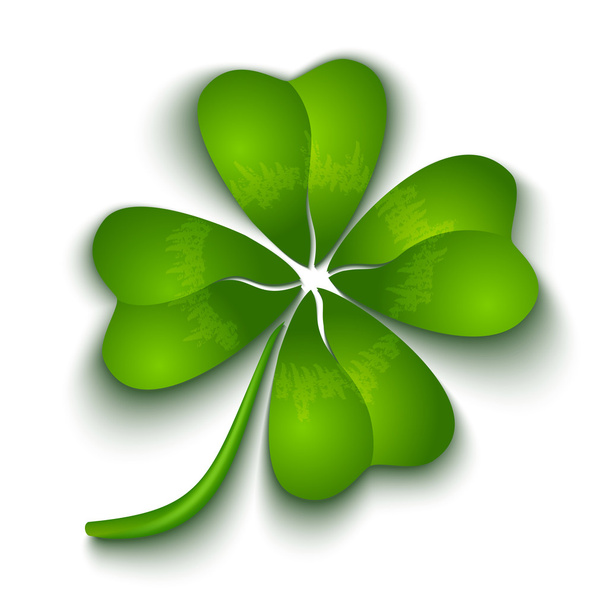 Clover with four leaves - Vector, imagen