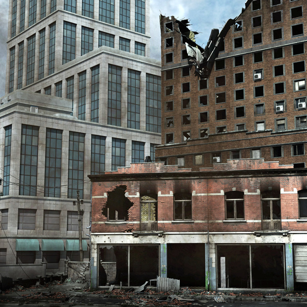 destrucción urbana - Foto, afbeelding