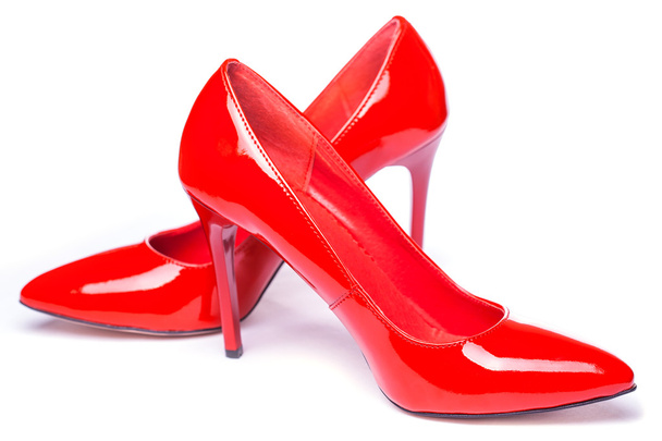 Red shoes isolated on white background - Photo, Image