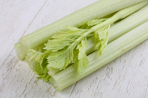 Green Celery sticks on wood - Photo, Image
