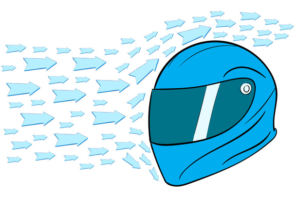 Aero dynamic helmet - Vector, Image