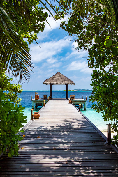 Maldives, a place on the beach for weddings. - Fotoğraf, Görsel