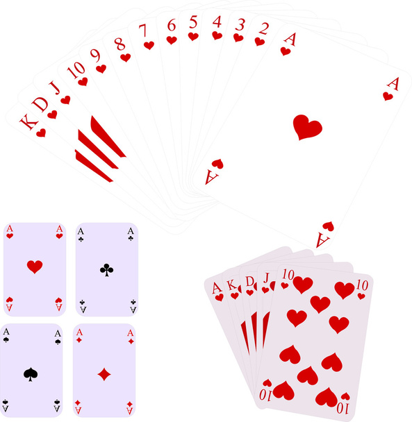 herní karty - Vektor, obrázek
