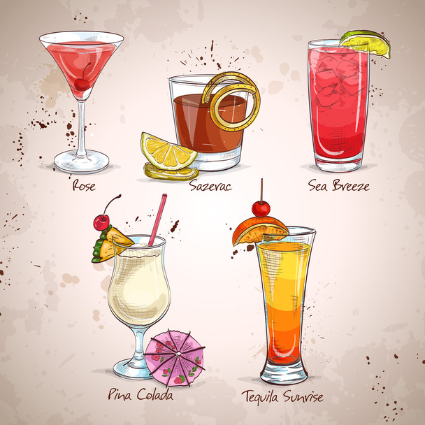 Uusi aikakauden cocktail-sarja
 - Vektori, kuva