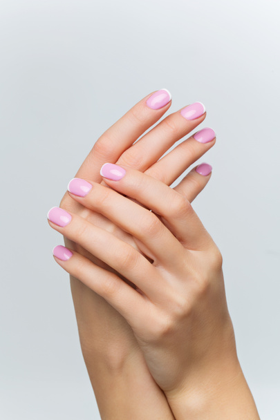 Woman hands with french manicure - Photo, Image