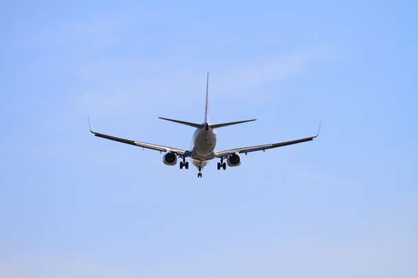 Vliegtuig landt op Haneda airport (B737) - Foto, afbeelding