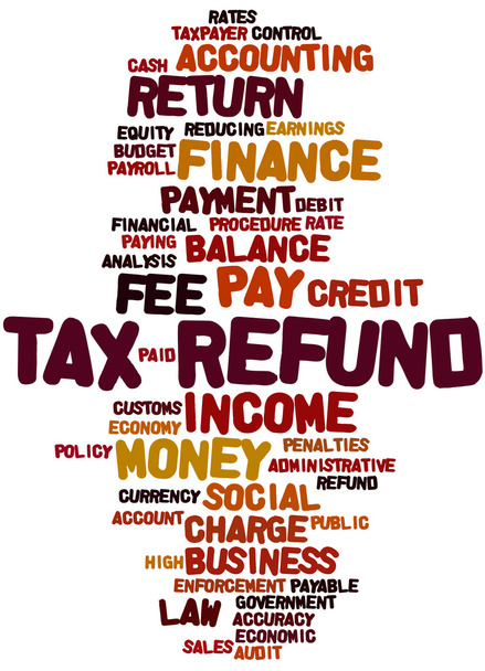 Tax Refund, word cloud concept 9 - Photo, Image