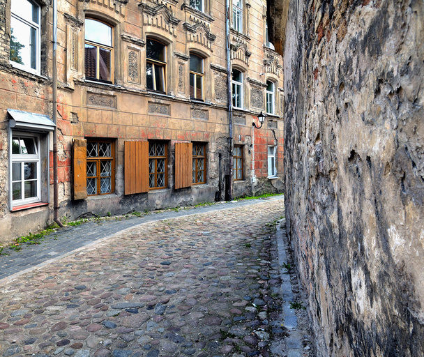 Vilnius eski şehir antik cadde - Fotoğraf, Görsel