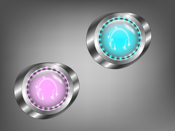 botões de vidro coloridos
 - Foto, Imagem