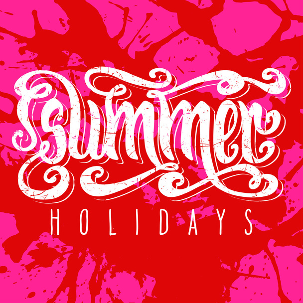 Red Summer holidays - Вектор,изображение