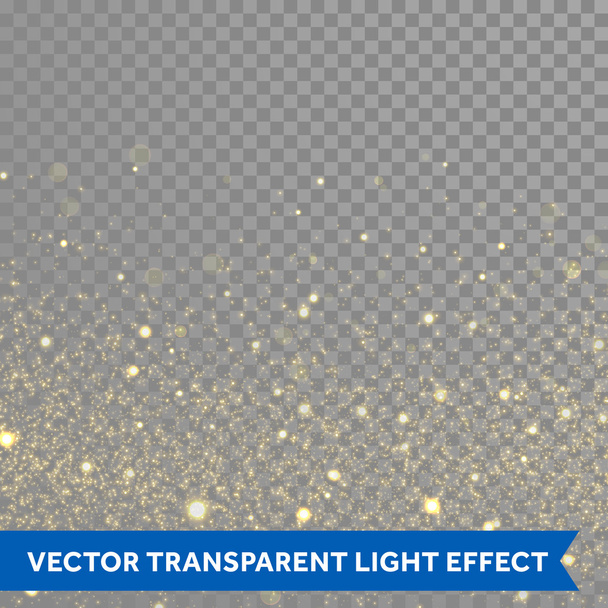 Vector gold glitter particles background. Sparkling star texture. - Vector, Image