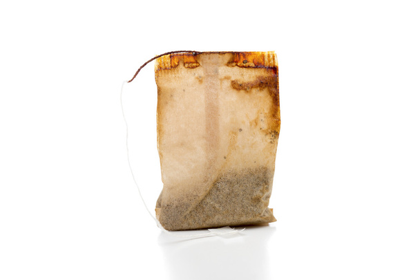 Bolsa de té en el fondo blanco
 - Foto, Imagen